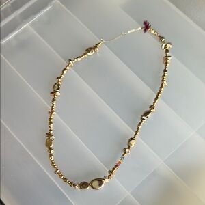 Shashi Elegant Gold Beaded Necklace